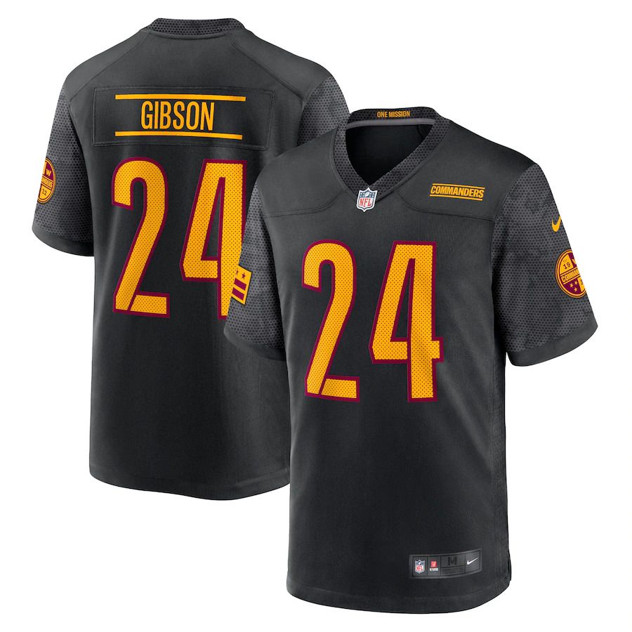 Men Washington Commanders #24 Antonio Gibson Nike Black Alternate Game Player NFL Jersey